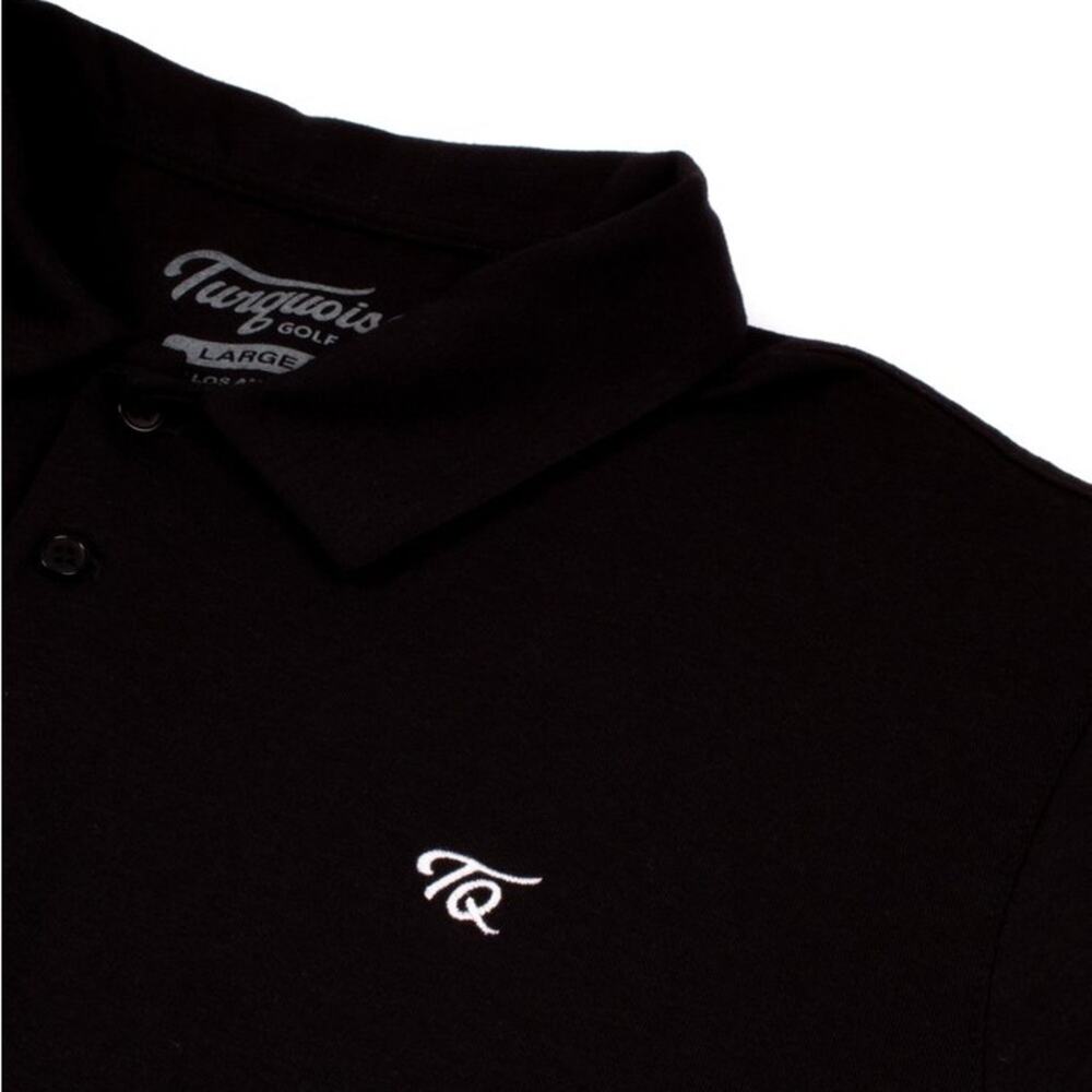 Turquoise Golf Co. Men’s Black Polo Sz Medium